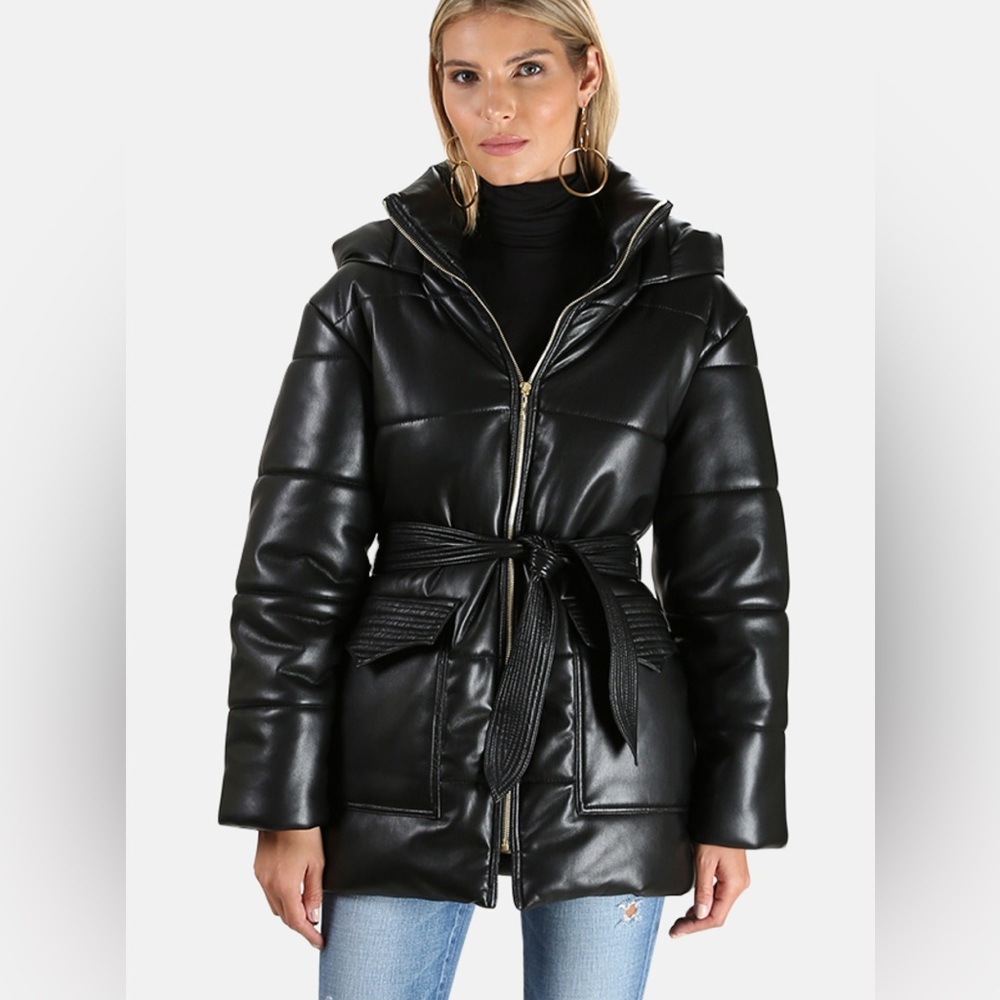 Nanushka Black Lenox Leather Jacket